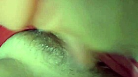 i'm so horny, i put it in my hairy pussy