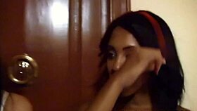 Amateur ebony babes in casting interview.