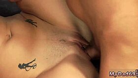 teen solo explores two holes hardcore first time with stiff man rod 😱