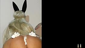 Blonde mature mommy rides dick in erotic costume fetish