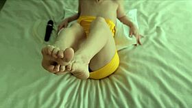 lana, why masturbate alone in yellow dress?