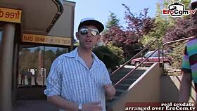 Watch this skinny British teen get picked up on the street for her first time