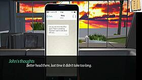 my new family plays a game together