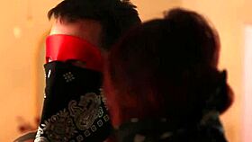 Redhead babe bent over doggystyle after hot blowjob