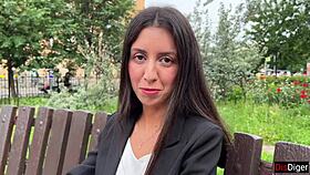 Naive business woman at casting got bent over and fucked for cash