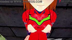 Asuka gets bent over and fucked in her mecha suit POV