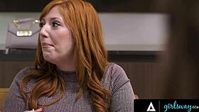 girlsway hot eliza ibarra lauren phillips wild group sex during squirters anonymous meeting