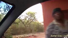 Extreme african safari fetish sex, deepthroat and rough outdoor action 😈