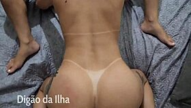 two hot babes fucking the island's big dick