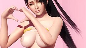 doa5 momiji poses nude in gravure studio