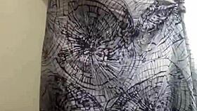 indian wife teases while playing with her body in solo action