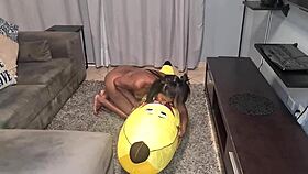 tattooed desi slut humps big banana close ups