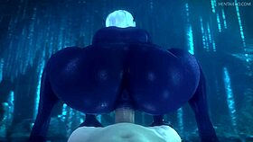 dark-skinned girls in 3d sfm compilation