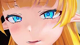 Elf gets her ass filled with cum in hentai animation