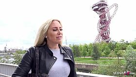 German scout picks up milf Karlie for rough street fuck