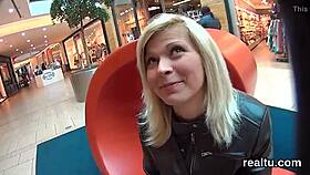 charming czech girl seduced in shopping centre and banged in pov