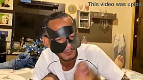 Sucking that well-endowed guy deliciously in this amateur gay encounter