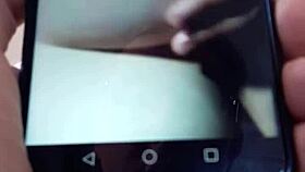 i spyed on my wife as she gived me a handyshow, feelin so naughty and excited