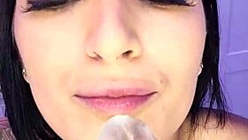 I’m Obsessed with Claudia Bavel Sucking and Jerking My Cock Before Fucking