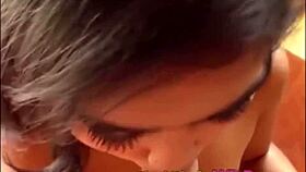 i'm watchin this asian babe crossdressin in hotel, her small tits bouncin as she fucks