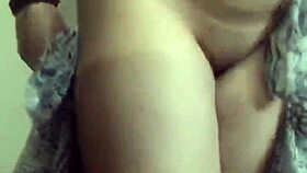 indian wife teases while playing with her body in solo action