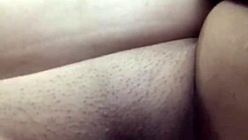 indian wife teases while playing with her body in solo action