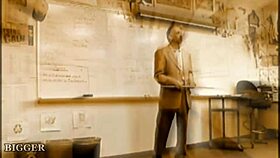 Student in Plaid Skirt Stuffs Bald Kitty for Teacher with Wild Desire