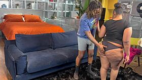 babe gets soaking wet sucking that massive rod before hardcore fucking