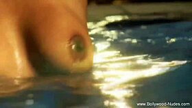 Does she dance erotically while teasing nude?