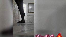 bia hot shows off her feet and gives a delicious footjob