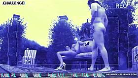 Mea Melone and Wendy Moon join wild outdoor orgy with Spanish men