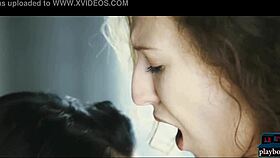 Hot European call center girls engage in lesbian sex and masturbation