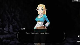 Zelda engages in intense anal sex in spirit orbs part 1.