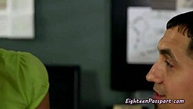 Petite Teen 18+ Blows a Guard