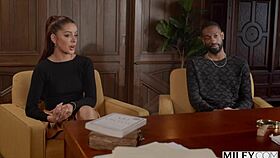 Milfy dean Melissa disciplines naughty Vanna and step-bro with fierce passion.