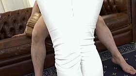 Japanese jeans model in shaved scene