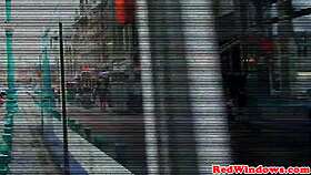 Black Amsterdam hooker gives blowjob to white guy!