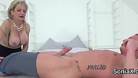 Unfaithful English Milf Lady Sonia Shows Huge Tits