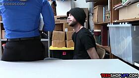 Milf LP officer bangs male shoplifter in back office! Shocking reality!