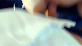 He fucks his mother-in-law at work, starting with a blowjob and ending in a cumshot on her shaved pussy