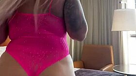 big booty blonde lucky b twerks her ass for fans on cam.