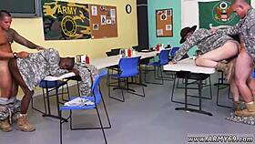 male sex slaves cum in pussy during gay drilling