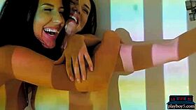 why are these portuguese and canadian brunettes such hot lesbian babes with big asses and shaved pussies?