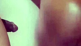 Does this black couple's sexy blowjob lead to oiled fucking?