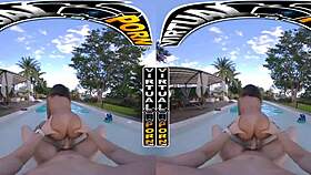 Virtual Porn - Skyla Suns Outdoor Fuck By The Pool Pov Vr!
