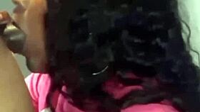 Does this black couple's sexy blowjob lead to oiled fucking?