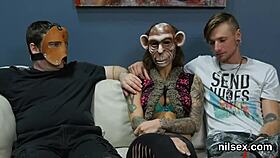 Kinky teen 18+ taken to anal loony bin for brutal assfucking therapy