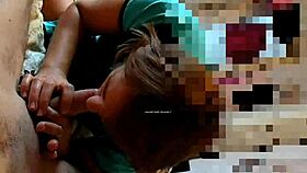 i get very excited giving blowjob to big cock at party with milf