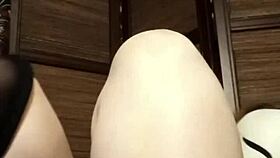 homemade stocking fetish pov solo