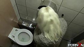 Pornxn Mature Blonde Public Pissing in Street with Sexy Flair